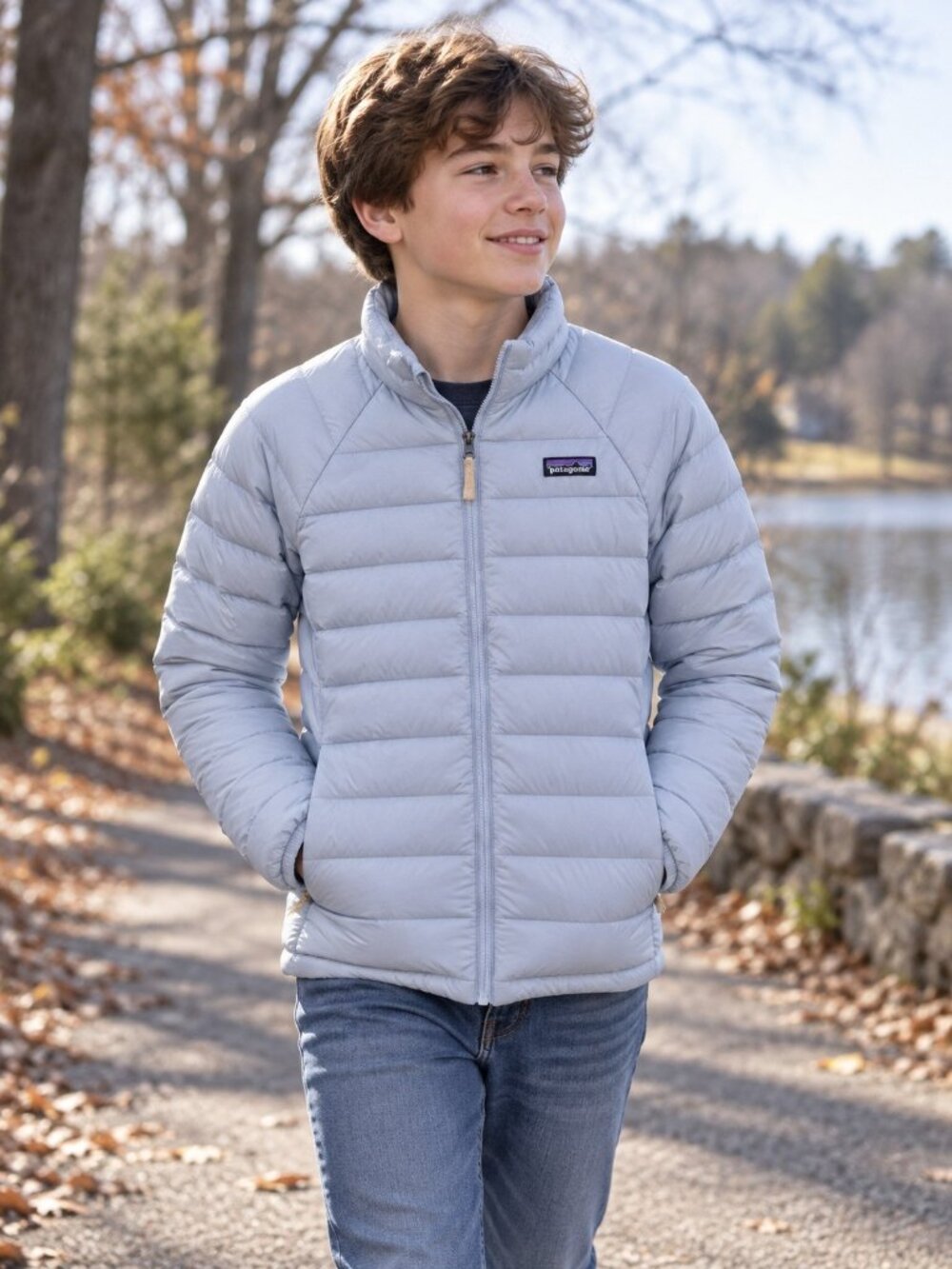 PATAGONIA BOY'S YOUTH "Down Sweater" Puffer Jacket, SIZE XL (14)